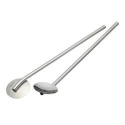 Kitchen Craft Stainless Steel 2-in-1 Drinking Straws / Stirrers- set of 2