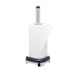 Lovello Retro Metal Kitchen Roll Holder, Midnight Black