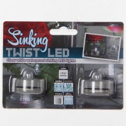 Rainbow LED Sinking Twist Light Clear X 2pcs (Includes Batteries) ( Sold per piece)