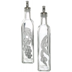 Kitchen Craft Italian Glass Oil and Vinegar Bottles - Set of 2