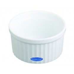 Kitchen Craft White Porcelain  Fluted Ramekins- 90mm x 45mm