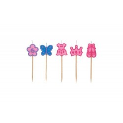 Sweetly Does It Fairy Themed Candles - Set of Five