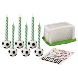 Wilton Football Soccer Topper Set With Decals