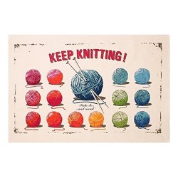 Ulster Weaver Keep Knitting Cotton Tea Towel