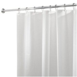 InterDesign Mold & Mildew-Free Shower Liner, 72 inch by 72 inch, Clear