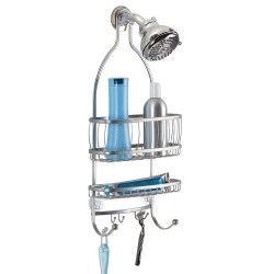 InterDesign York Lyra Shower Caddy, Silver